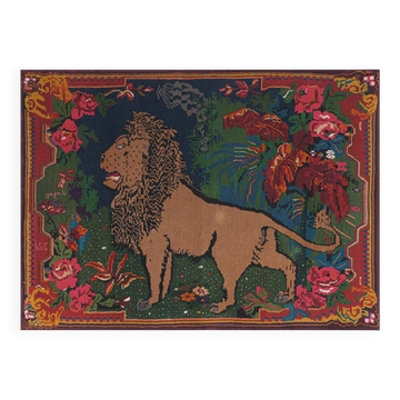 Vintage hand-embroidered textile 175x242 cm