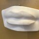 Nose and mouth in plaster of David by Michelangelo