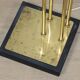 Vintage Goffredo Reggiani floor lamp in gold metal - 1970s
