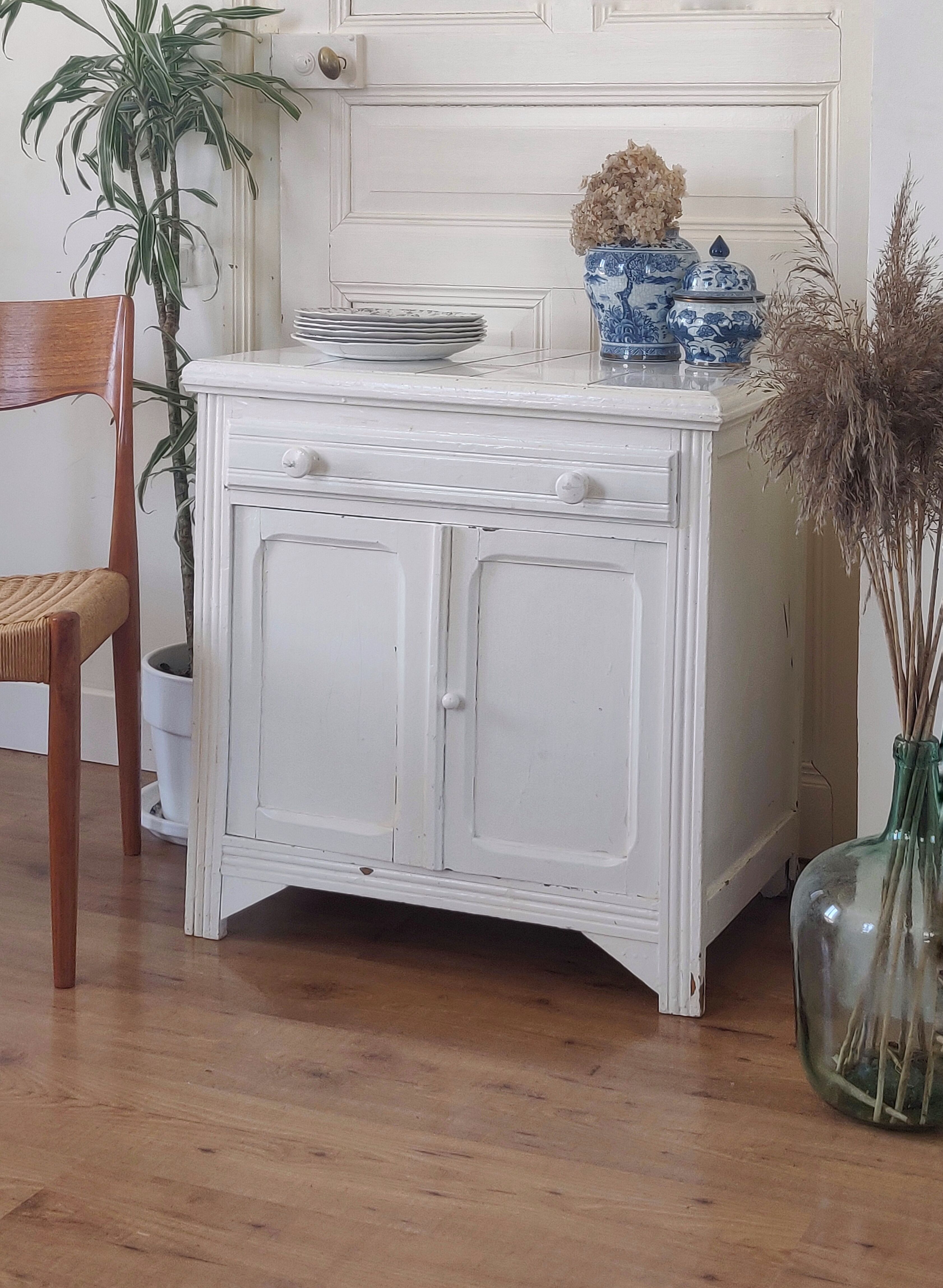 White art deco buffet