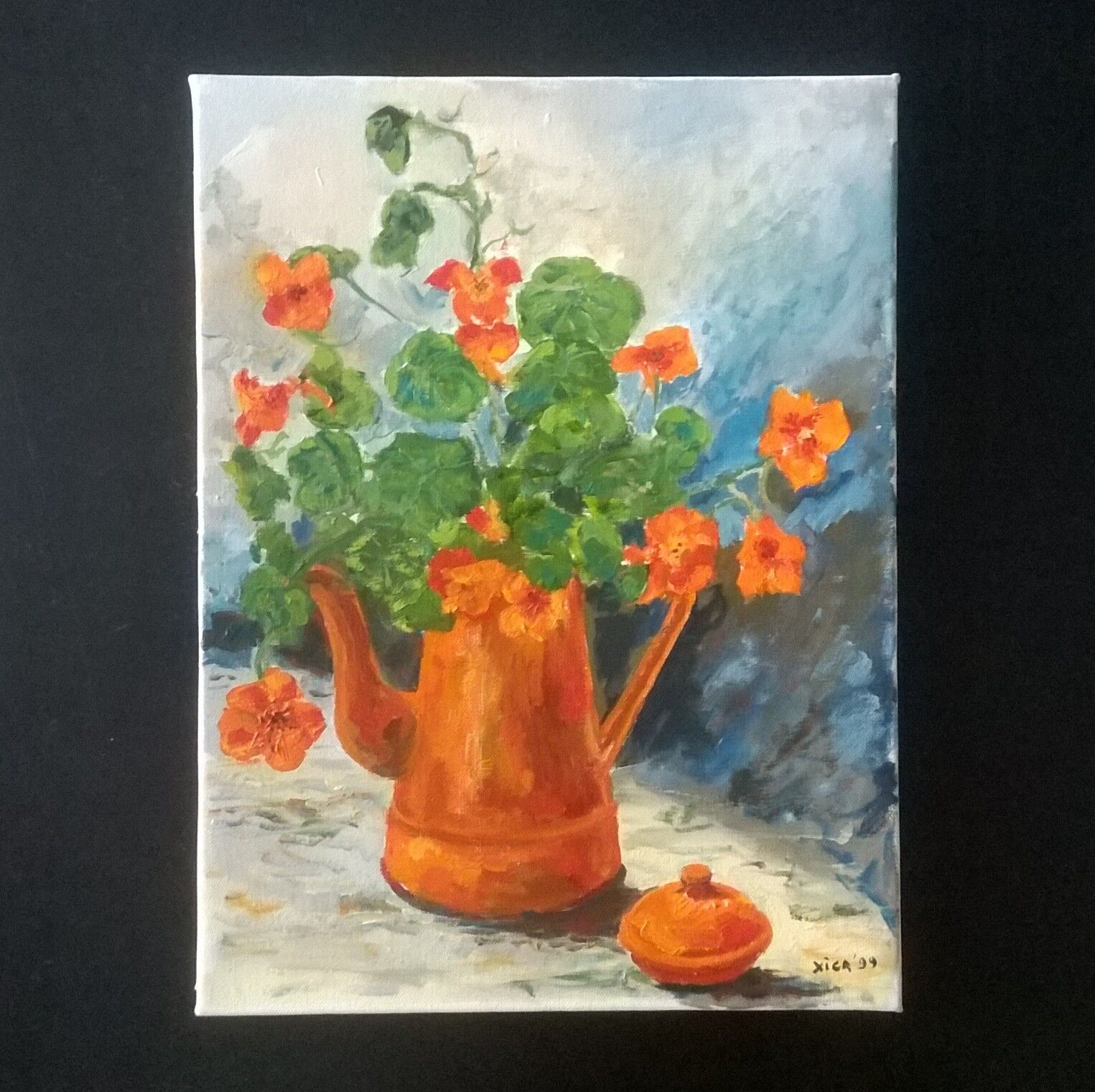Painting Bouquet de Capucines