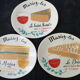Set of 6 Cheese Plates in Salins Faïence "Marions Les"