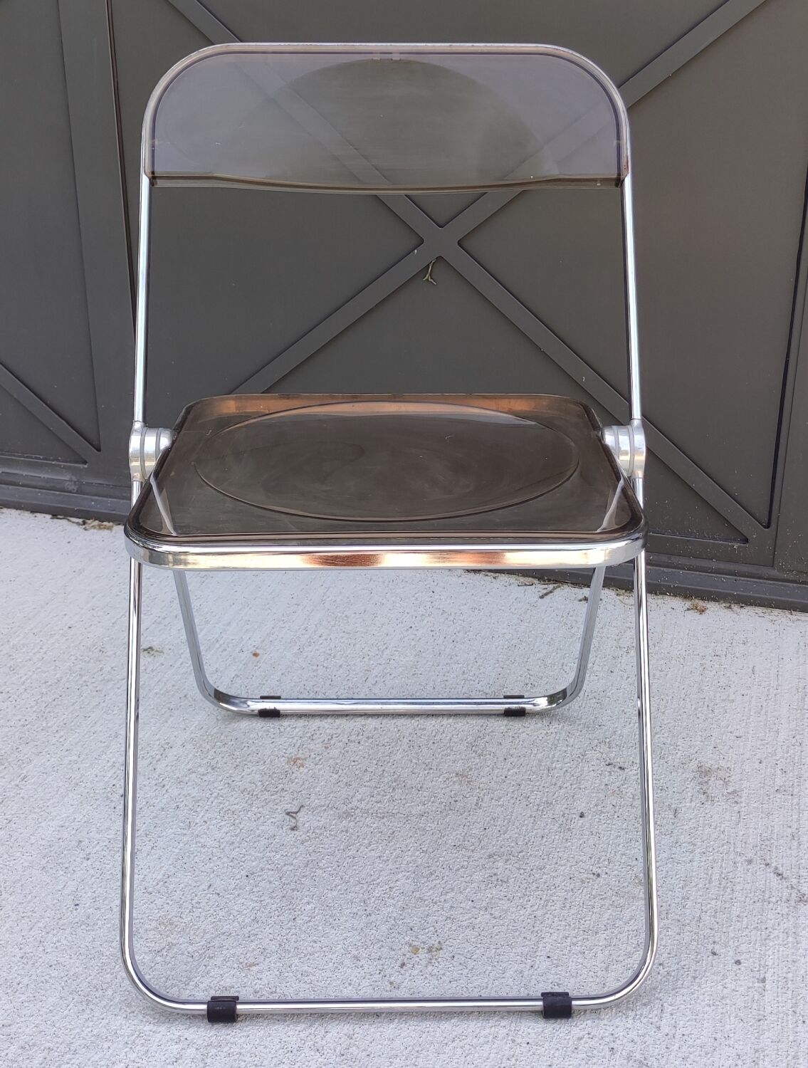 Pair of folding chairs giancario Piretti for Castelli