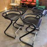 4 tabourets Börge Lindau - années 70 - Suède