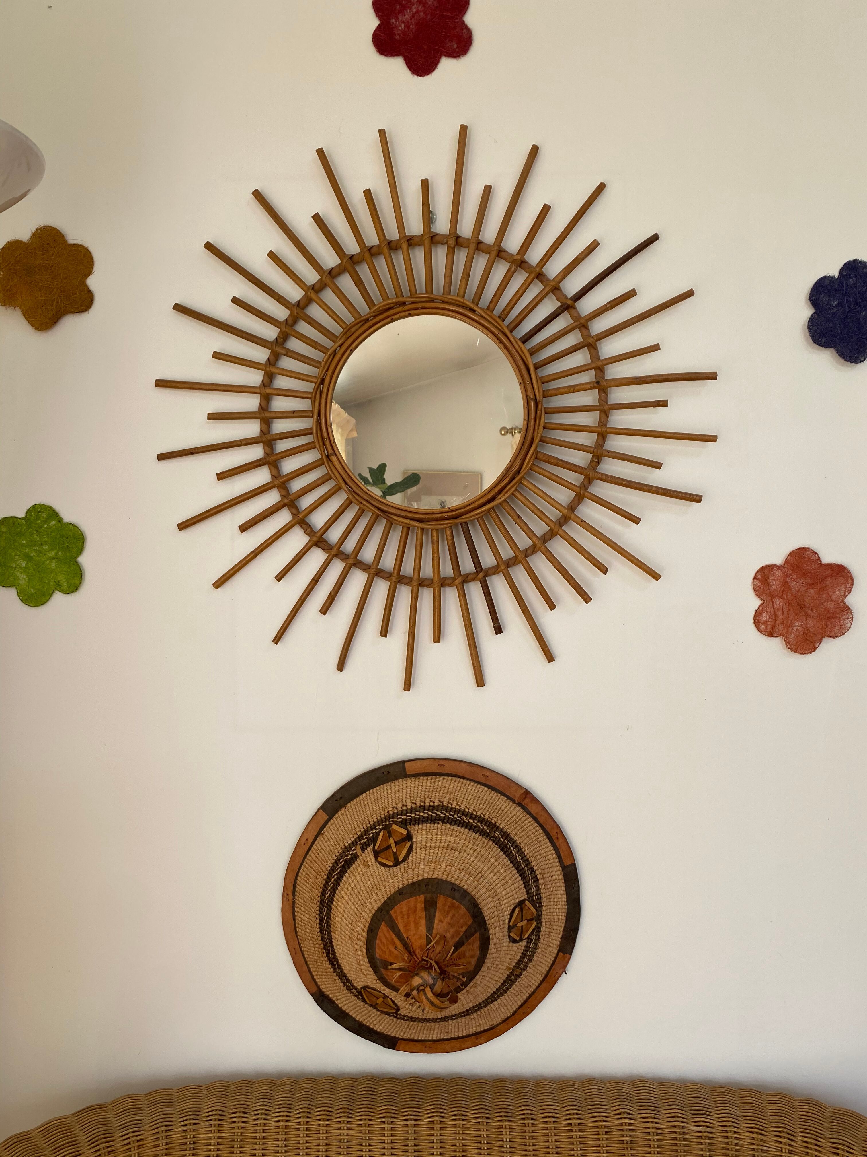 Traditional African hat from the 60s for wall decoration