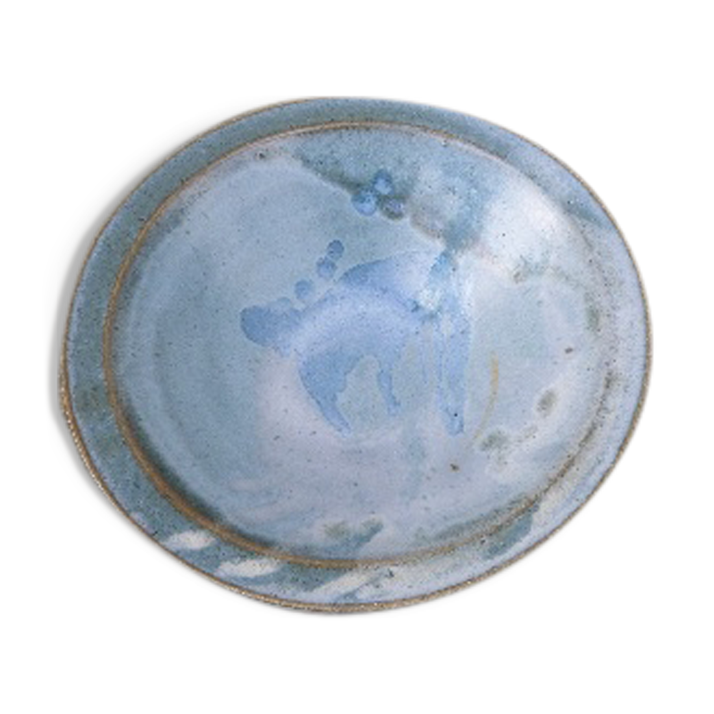 Signed vintage 1970 French cup blue