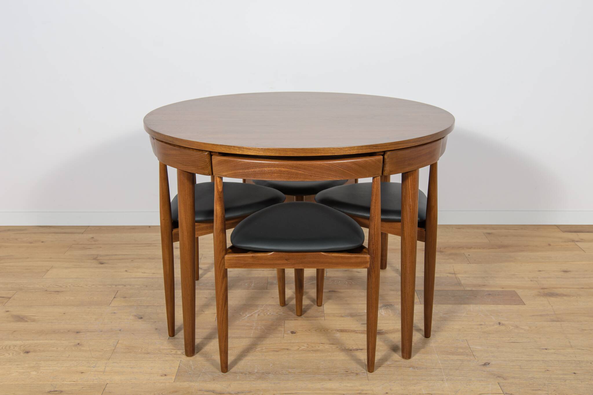 Mid-Century Teak Dining Table and Chairs Set by Hans Olsen for Frem Røjle,