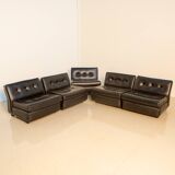 Set of 5 "Amanta" armchairs by Mario Bellini for C&B Italia 80's