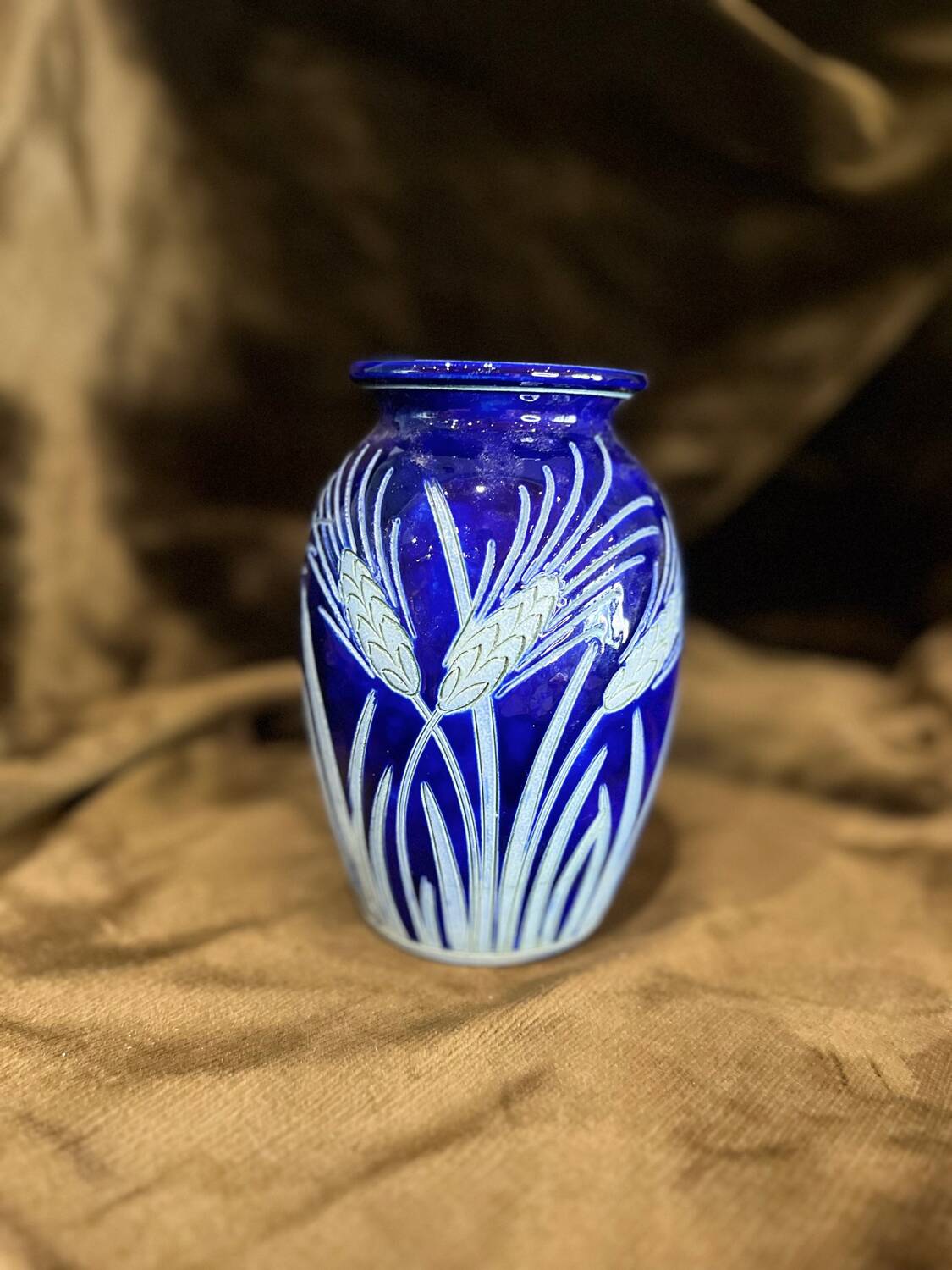 Série de 3 vases Burger Betschdorf  épis de blé