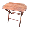Foldable table in wood and bamboo