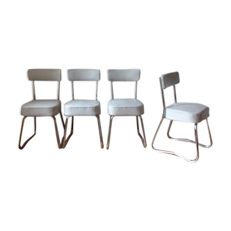 Suite of 4 typist chairs