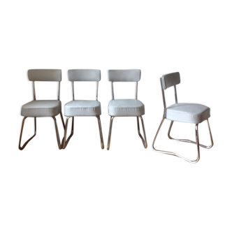 Suite de 4 chaises dactylo