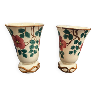 Paire de vase B Letalle St clement