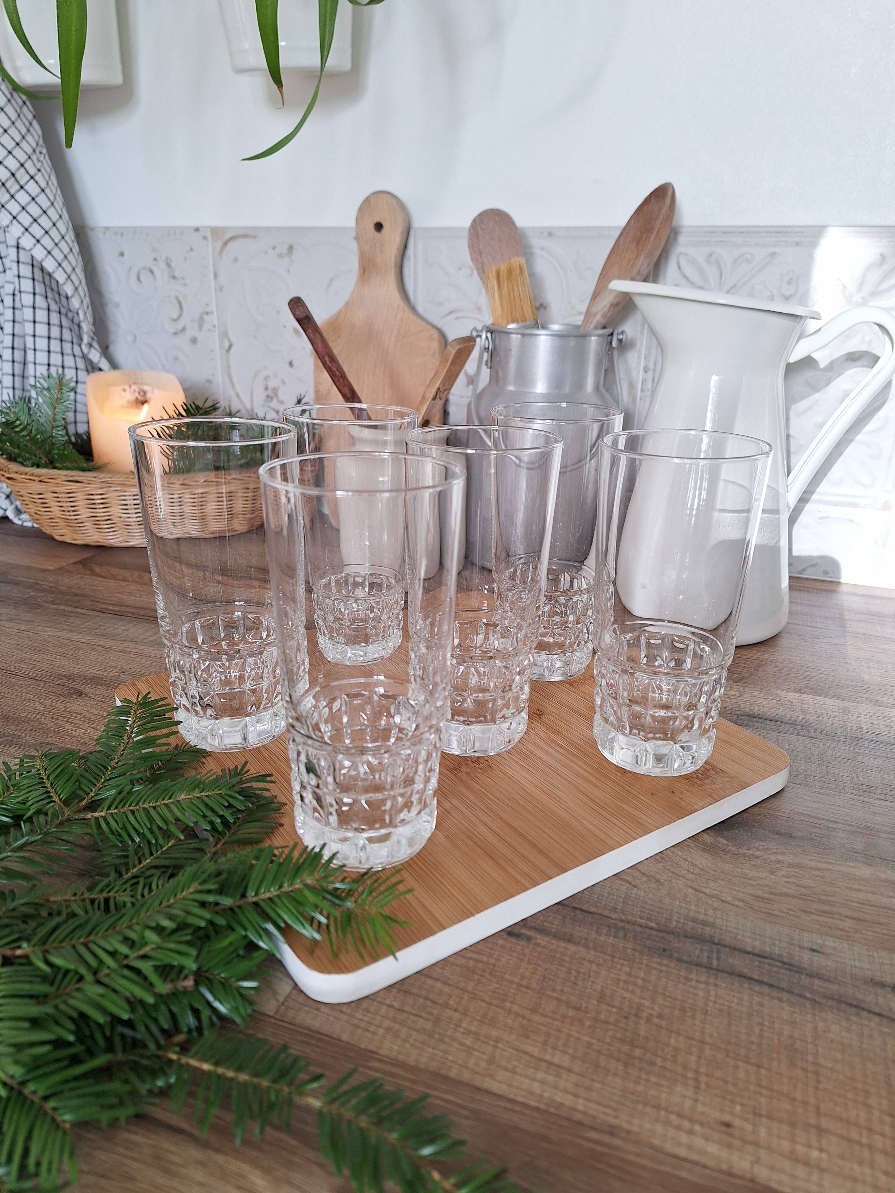 Vintage water or aperitif glasses