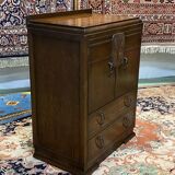 English Art Deco oak bar - 1930s