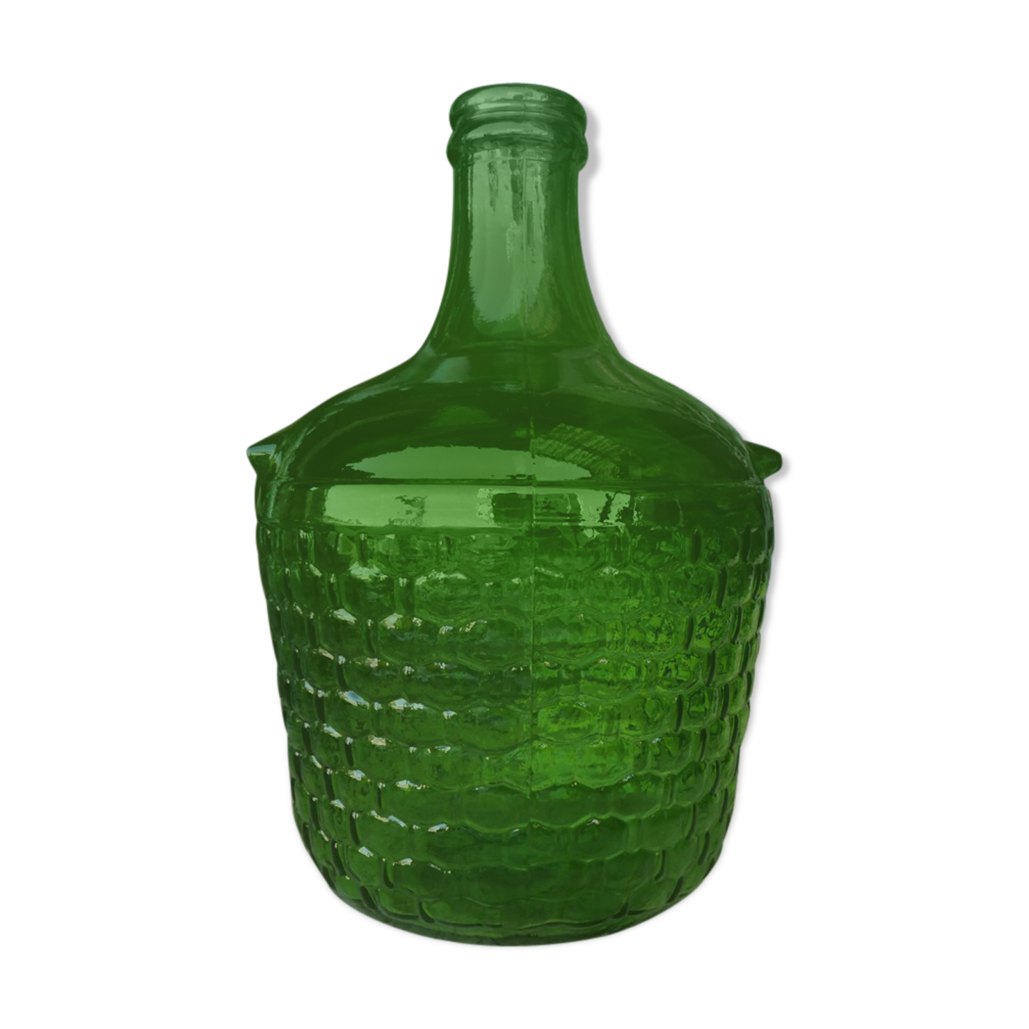 Demijohn glass recycles green basket fir way