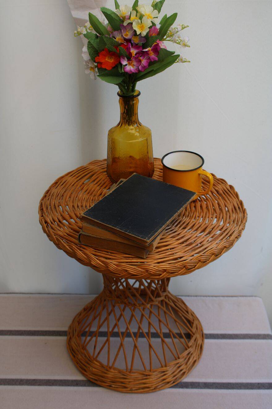 Wicker coffee table