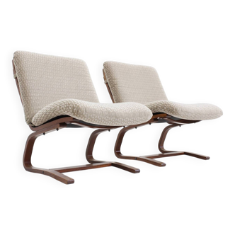 Ensemble de 2 fauteuils vintage style années 60