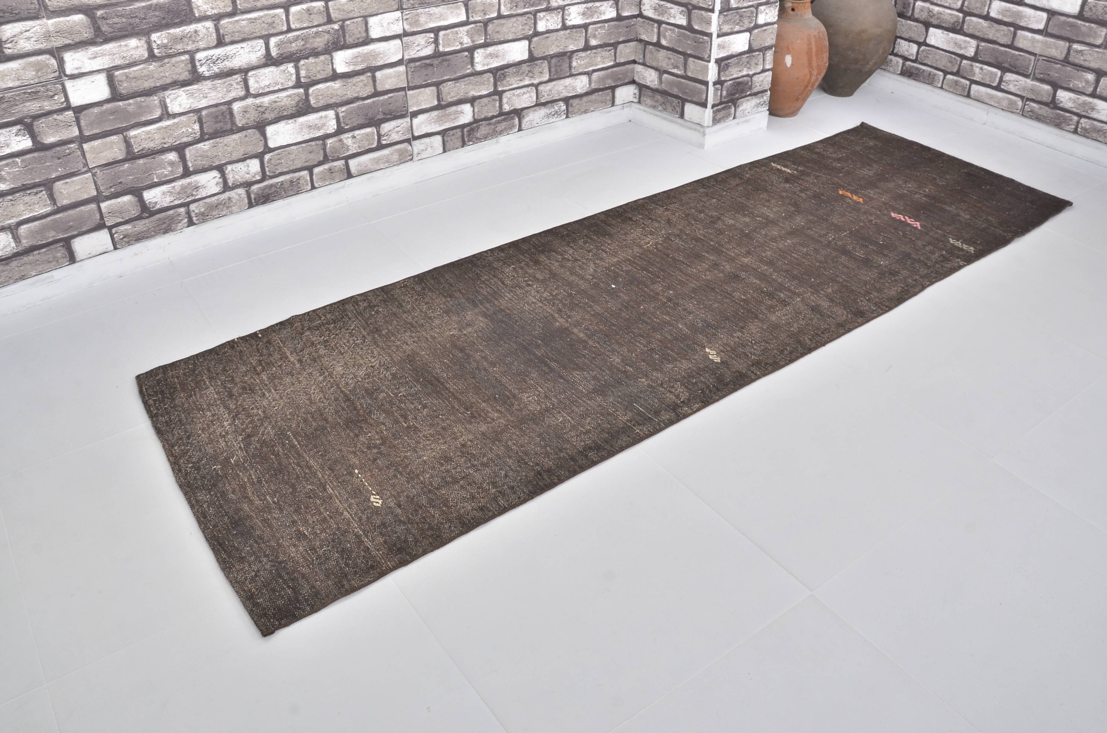 Neutral Turkisk Hanwoven Kilim Runner sku 2002