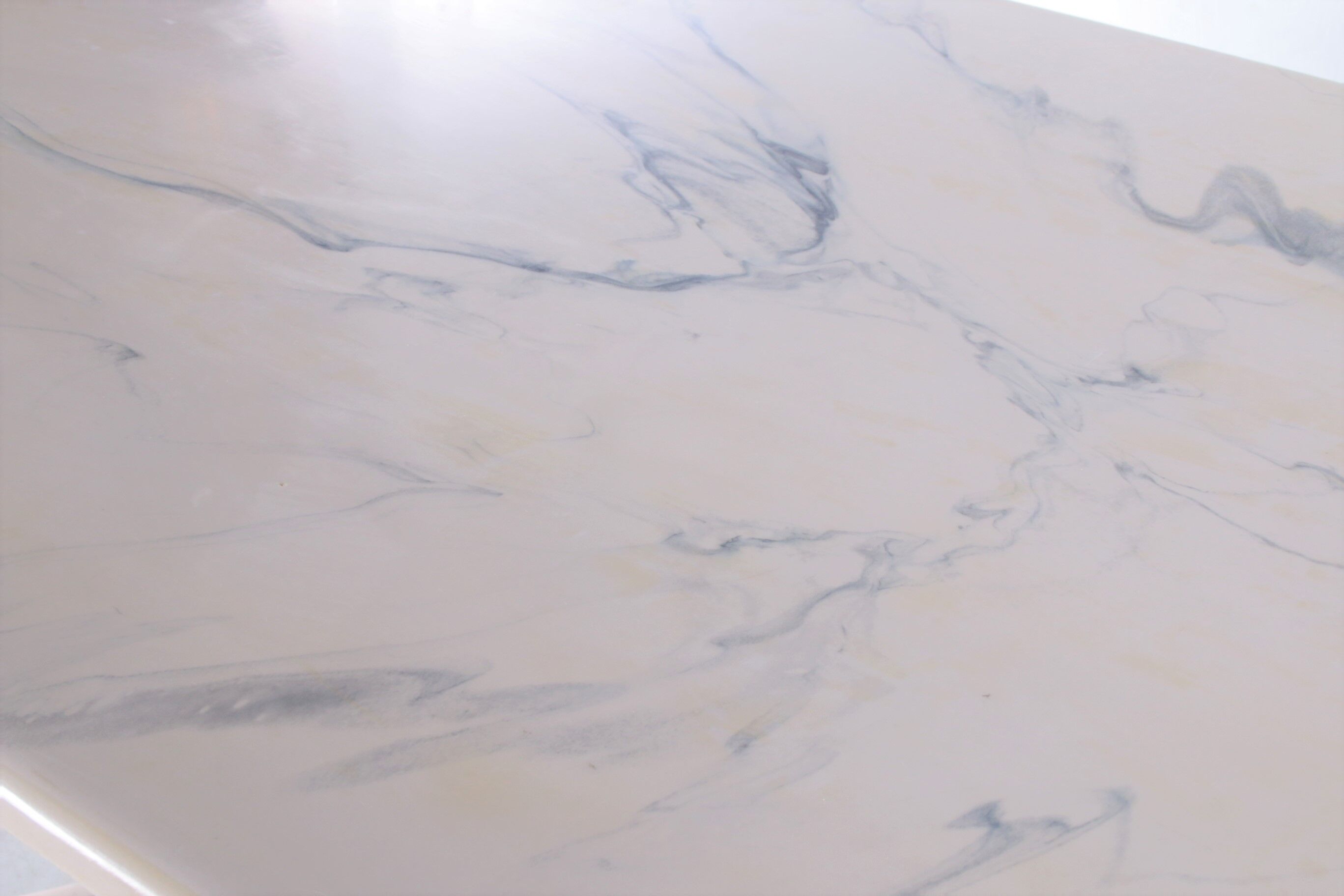 1970s Marble Dining Table on Two Marble x Feet, Germany