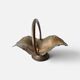 Modernist hammered copper fruit basket, Vienna (Austria)