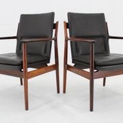 1960s Pair of Arne Vodder 431 Armchairs by Sibast Mobler, Denmark