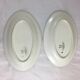 Ramekin x 2 Oval dish Old Model Iris Fleurs French manufacture signed Sarreguemines
