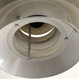 Brass & Lacquered White Aluminium Pendant Lamp by Carl Thore, design 1970