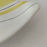 Salins shuttle dish – “Montreal” yellow & black decor – 1950s