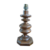 Turned wooden lamp foot