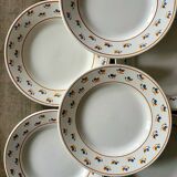 8 Creil Montereau dessert plates