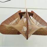 Scandinavian wood and wire suspension