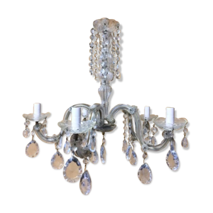 lustre cristal à pampilles