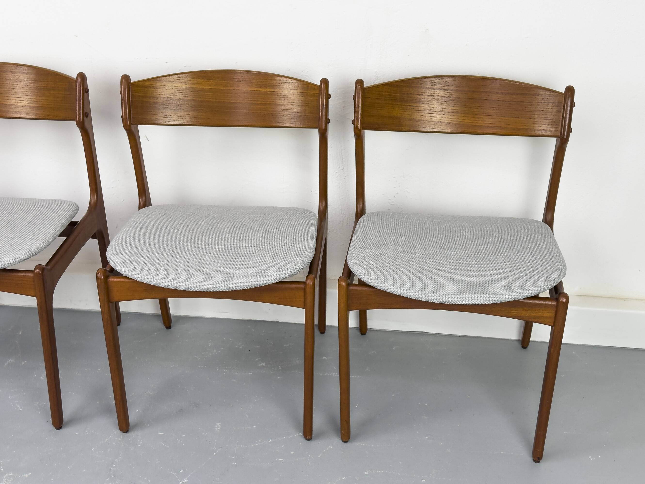 Danish Teak Dining Chairs by Erik Buch for OD Møbler, 1960s, Set of 4