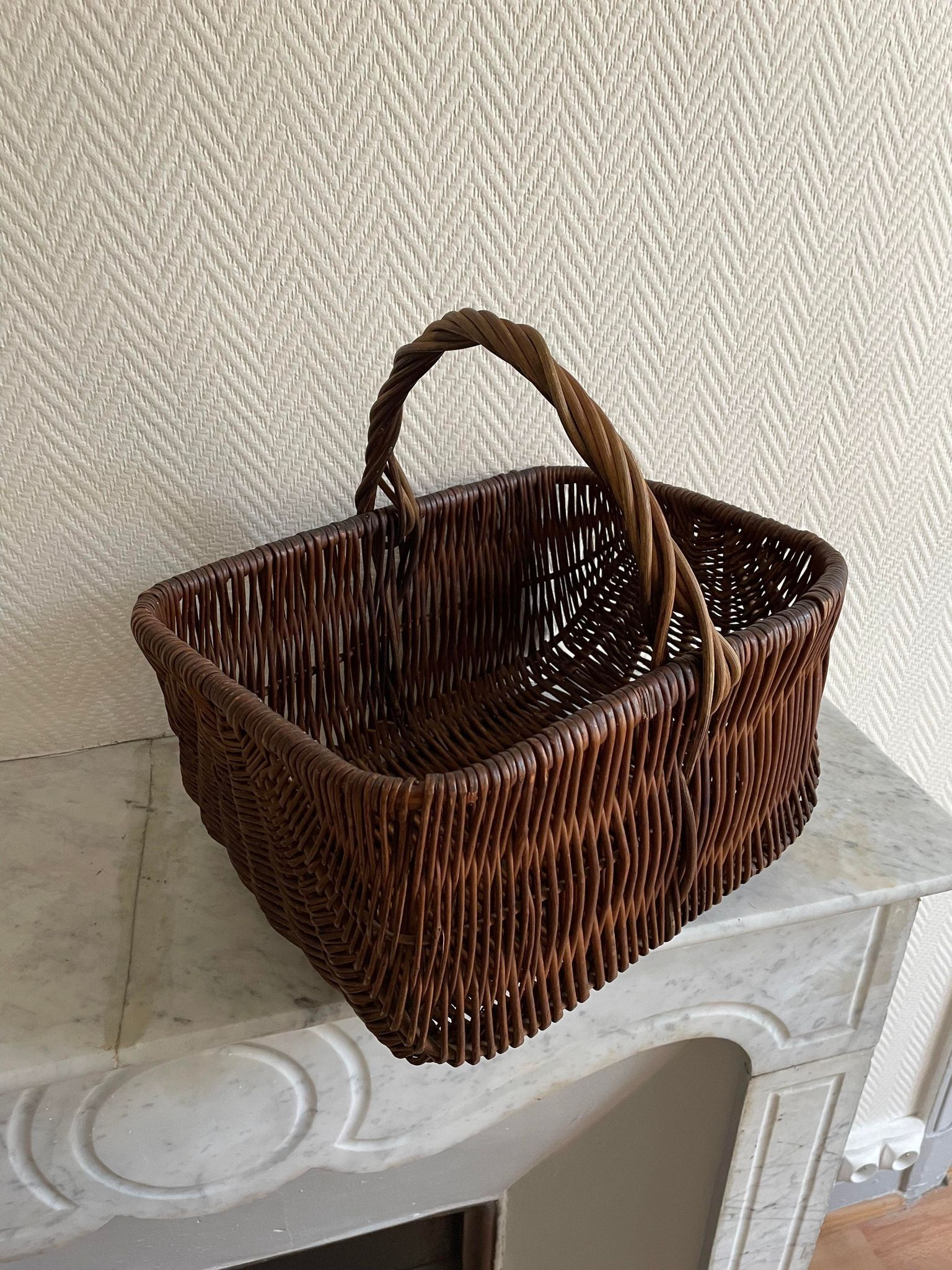 Hazel wood basket