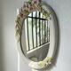 Italian style ceramic flower mirror