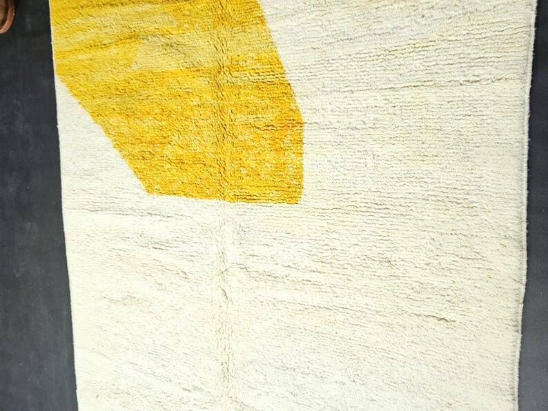 Tapis en laine naturelle marocaine fait main taille 200 x 300 cm