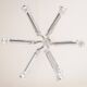 Large chrome Sputnik Atomium chandelier from the space age by Cosack, Germany, 1970s.