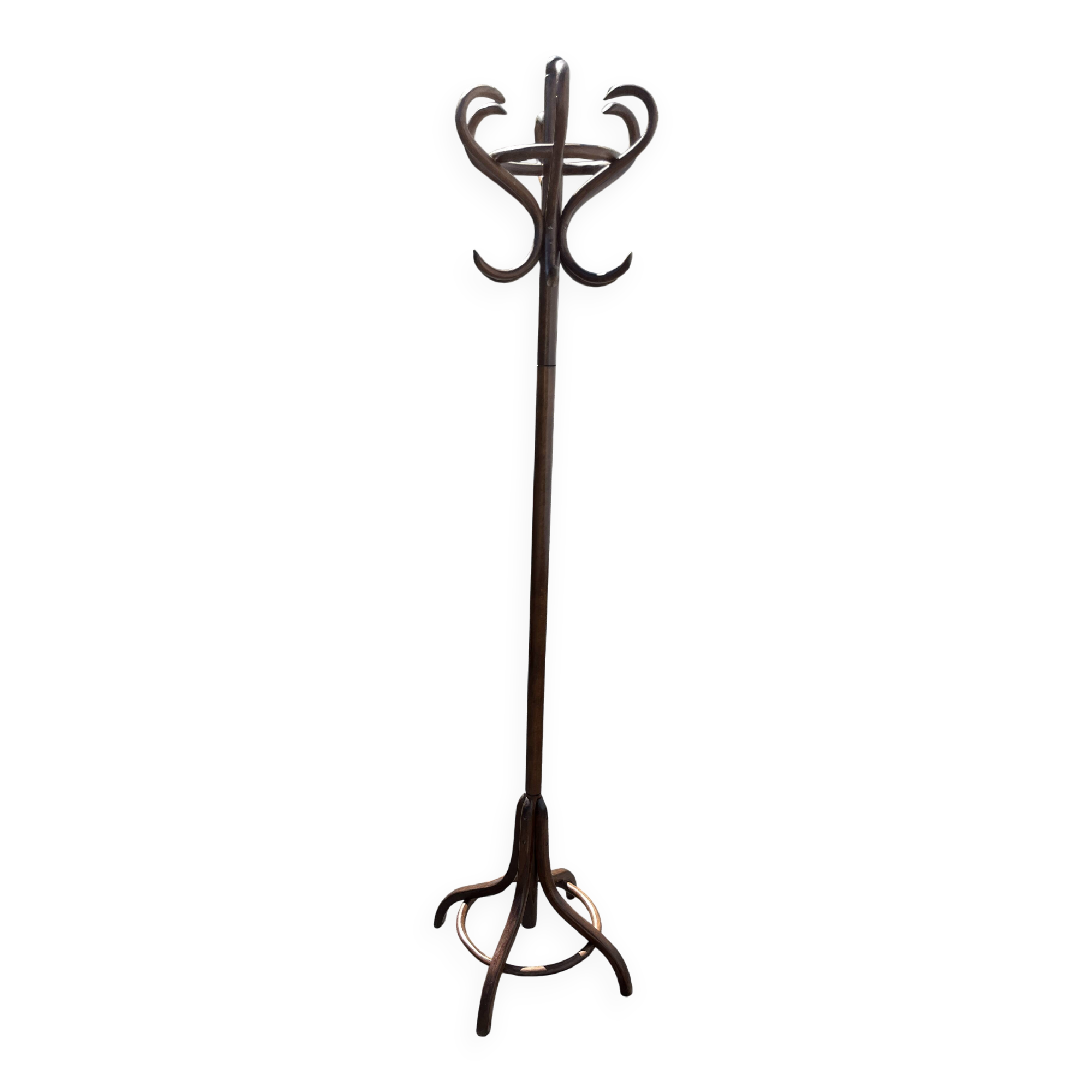 Baumann coat rack on vintage parrot stand