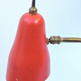 Vintage tole and brass design office lamp
