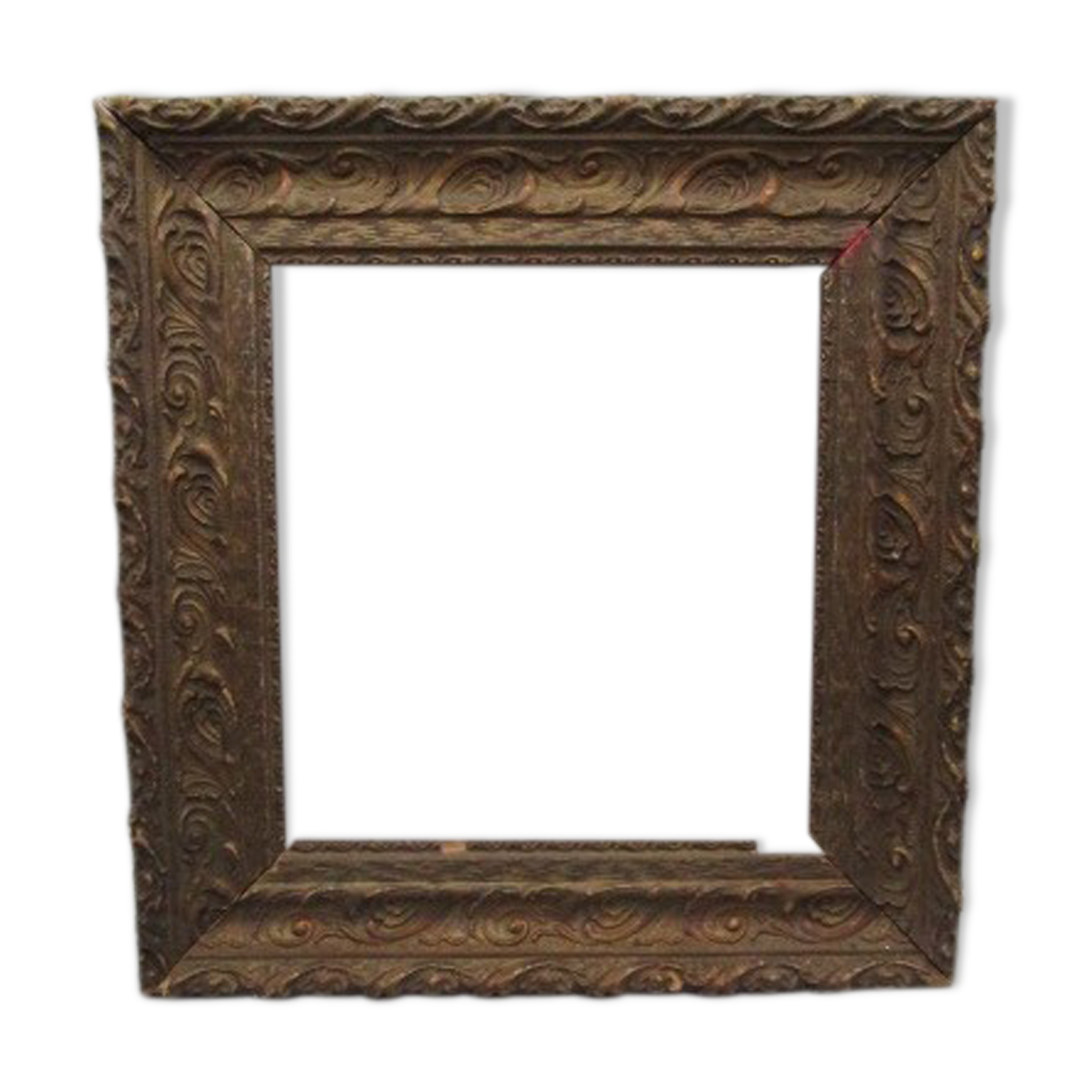 Old wooden and stucco frame