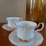 2 cups & 2 saucers Royal Albert