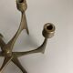 Brutalist bronze candleholder by Michael Harjes, Germany, 1960