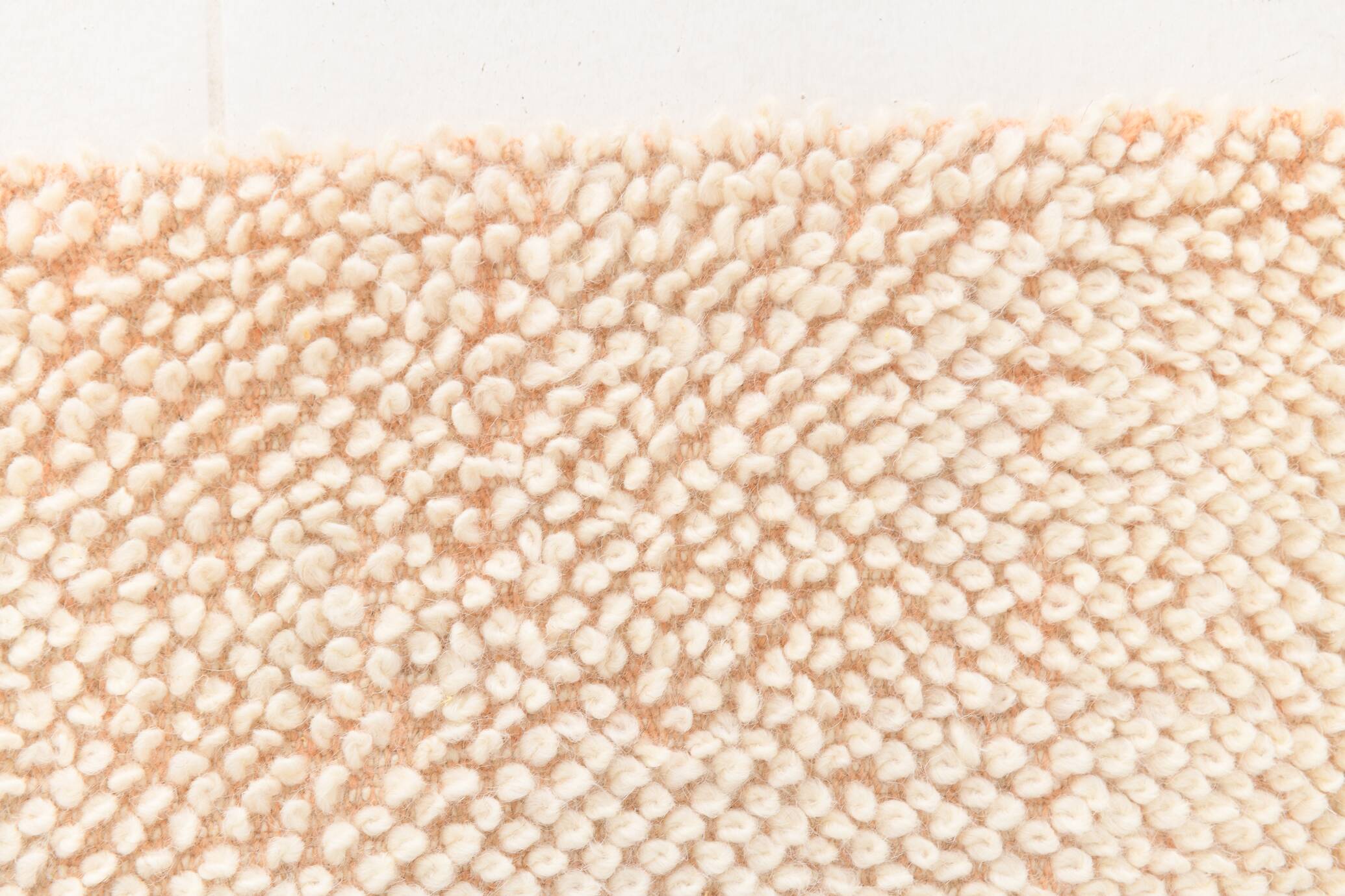 6x10 Pale Salmon Beige Handmade Contemporary Vintage Rug