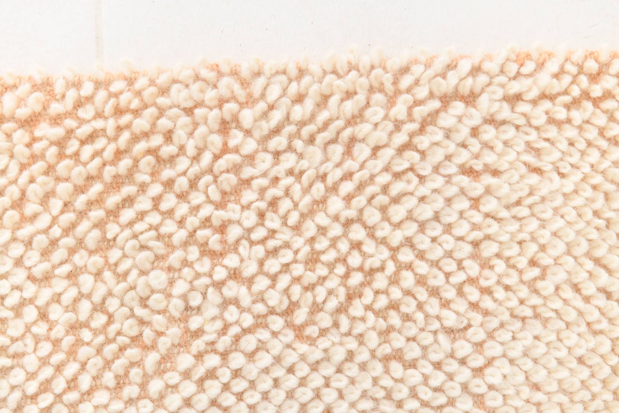 6x10 Pale Salmon Beige Handmade Contemporary Vintage Rug
