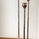 CANDLE HOLDER 3 Lights METAL Patinated Chrome