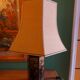 Lampe pagode , abat jour soie