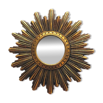 Miroir Soleil 23 cm * Hollywood Regency * Vintage 60