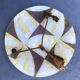 Suspension pâte de verre décor géométrique signé Maxonade Paris 1930
