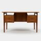 Teak Desk By Gunner Nielsen For Tibergaard, 1960s.